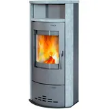 Thermia Kaminofen Dortmund, 7,0kW, Stahl/Naturstein, grau Dauerbrand grau