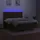 vidaXL Boxspringbett mit Matratze & LED Dunkelbraun 160x200 cm Stoff