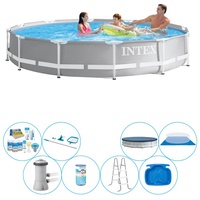 Intex Prism Frame Pool Swimmingpool Deluxe Angebot - 366x76 cm