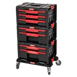QBRICK System PRO Drawer Workshop Set 1 2.0 + 2x Drawer 2 Toolbox + 1x Drawer 3 Toolbox + Rollbrett