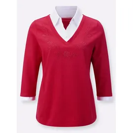 Classic Basics WITT WEIDEN 2-in-1-Langarmshirt in erdbeere | Gr.: 52