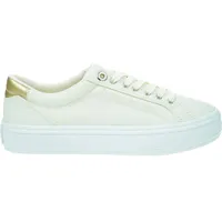 Tommy Hilfiger Damen Vulcanized Sneaker Schuhe, Weiß (Calico), 36