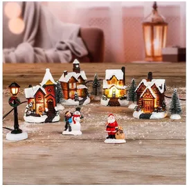 Hi Weihnachtsdorf mit Schneedekoration 3D LED