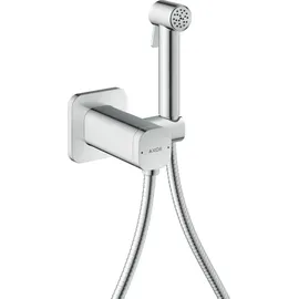 Hansgrohe AXOR Bidette Showers Bidette Handbrause 1jet EcoSmart, softsquare, für Mischwasser mit und Duschschlauch 1,25 m, Chrom