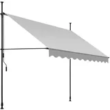 Tectake Klemmmarkise 250 x 180 cm hellgrau