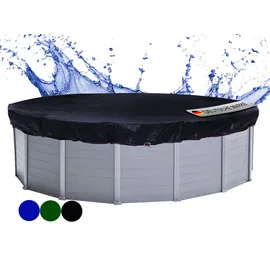 Quick Star Poolabdeckung Rund schwarz 680 cm