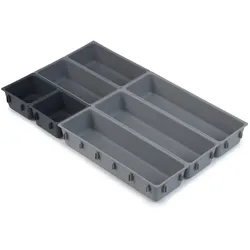 Joseph Joseph - Blox Schubladen Organizer Set 7-teilig, grau