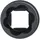 BGS Kraft-Spezial-Schraubenausdreh-Wendeeinsatz 19 mm 12,5 mm (7467-19)