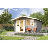 Lasita Maja Gartenhaus 401 4,45 x 4,8 x 2,57 m hellgrau
