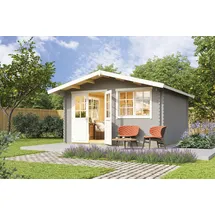 Lasita Maja Gartenhaus 401 4,45 x 4,8 x 2,57 m hellgrau
