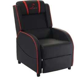 MCW Relaxsessel MCW-D68 Kunstleder 75 x 100 x 90 cm Rot/Schwarz mit Liegeposition