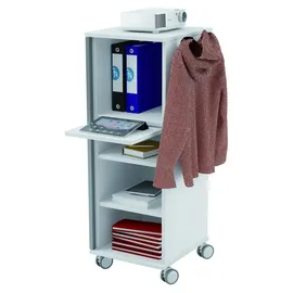 Rocada Caddy Bürowagen grau 5 Ebenen 47,0 x 42,4 x 120,0 cm