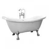 Home Deluxe Fama freistehende Badewanne 74 x 176 cm