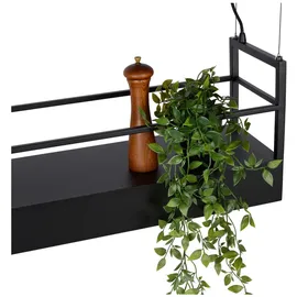 LUCIDE Miravelle 3-flg. 22 cm schwarz Metall