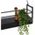 LUCIDE Miravelle 3-flg. 22 cm schwarz Metall