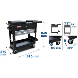 BGS Werkstattwagen 2 Schubladen Horizontal-Doppelauszug leer