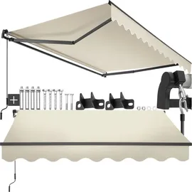 Tectake Gelenkarmmarkise Ornella 150 cm beige