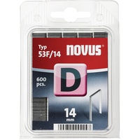 Novus D 53 F Flachdrahtklammern Typ 53 F/14 , für Folien, Etiketten, Papier und Pappe