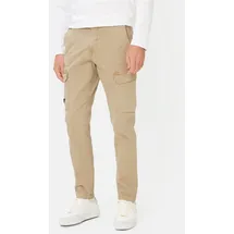 CAMEL ACTIVE Cargohose aus komfortablem Baumwoll-Mix in Beige | Gr.: W33/L36