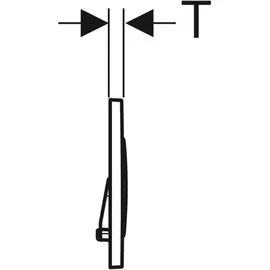 Geberit Sigma20 Betätigungsplatte weiß/hochglanz verchromt