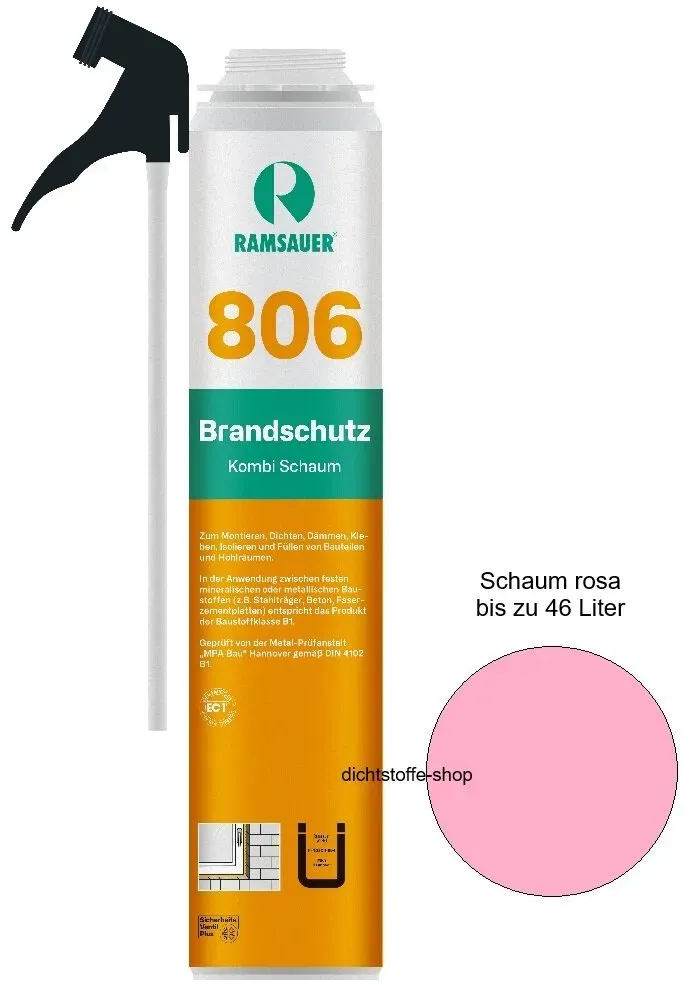 Ramsauer Brandschutz 1K PU Schaum 806 B1 750ml Kombidose