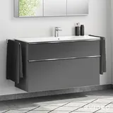 evineo ineo4 Unterschrank B: 121 cm, 2 Auszüge, mit Griff, für Duravit ME by Starck Waschtisch,, BE0268AN,