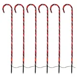 Gartenpirat Zuckerstangen 6-er 100cm LED Weihnachtsbeleuchtung Gartenbeleuchtung Leuchtstäbe