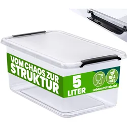 Aufbewahrungsbox Transparent 30x20x12cm 5L stapelbar
