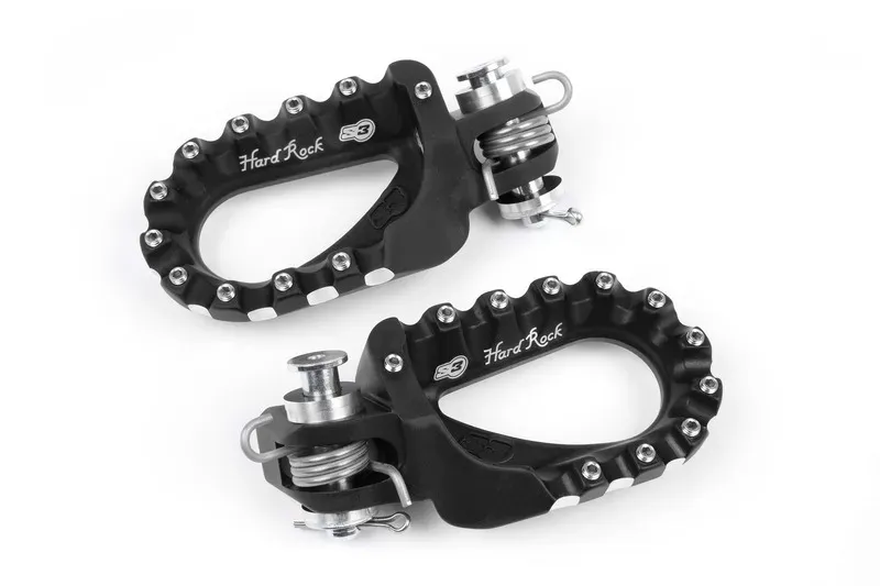S3 Fußstütze Hard Rock Enduro Aluminium schwarz, schwarz
