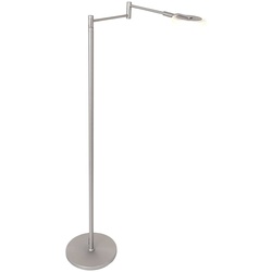 Steinhauer LED-Stehlampe Turound LED Alu, Eisen, Stahl & Metall Silber