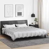 vidaXL Sommerdecke Silber 240 x 260 cm Satin und Mikrofaser