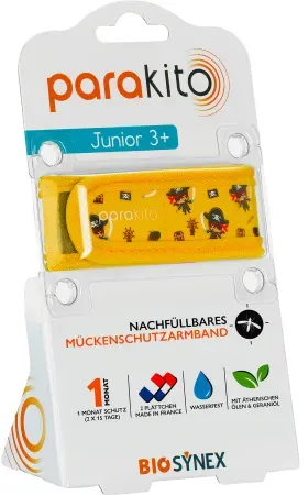 Parakito Mückenschutzarmband Nachfüllbar Junior Piraten 1 Stück