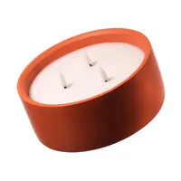 MARELIDA XXL LED Kerze Betonoptik D: 20 cm terracotta