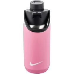 NIKE SS Recharge Chug Trinkflasche aus Edelstahl - für Kohlensäurehaltige Getränke geeignet - 354 ml 641 - elemental pink/black/white