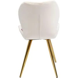 Kare 2er-Set KARE DESIGN Stuhl Viva Stoff Beige Creme