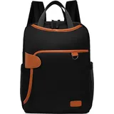 (Schwarz)Wasserdicht Rucksack Laptop-Rucksack Große Kapazität Freizeitrucksack Anti-Diebstahl Tasche Doppelter Reißverschluss ,für Arbeit d... - Schwarz
