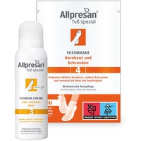 Allpresan Fuß spezial Nr.3 sehr trock.Haut Schaum + Nr.4 Fuß-Maske 1 St Kombipackung