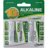 InLine Alkaline High Energy Batterie Mignon AA, 10er Blister
