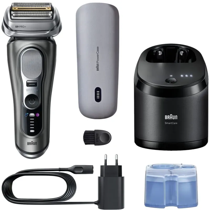 Braun Series 9 PRO+ 9675cc Elektrorasierer mit Reinigungs- und Ladestation Black 1 St.