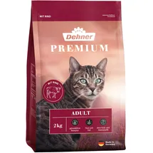 Dehner Premium Katzenfutter Trockenfutter Rind 2 kg