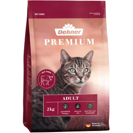 Dehner Premium Katzenfutter Trockenfutter Rind 2 kg