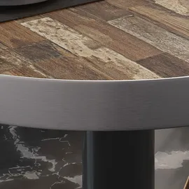 GGM Möbel Bistro Loungetisch Ø:H 80 x 41 cm Schwarz