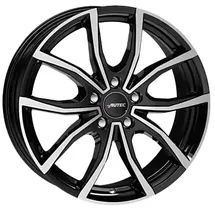 Autec Vidron 7,0 x 17 5 x 112 ET40 Schwarz Poliert