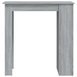 vidaXL Bartisch mit Regal 102 x 50 x 103,5 cm Grau