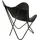 Lesli Living Buffalo Gartenstuhl 75 x 75 x 87 cm schwarz klappbar
