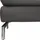 Calia Italia Hocker Dave mit edlem Metallfuß 95 x 42 x 68 cm Grau
