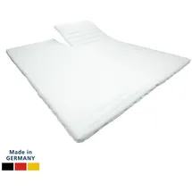 AM Qualitätsmatratzen Split Topper 180 x 200 cm weiß