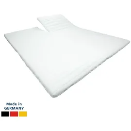 AM Qualitätsmatratzen Split Topper 180 x 200 cm weiß