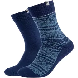 Skechers  Sportstrümpfe 2PPK Men Casual Fashion Jacquard Socks  in Blau, 43 / 46