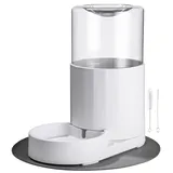 JOFLVA Haustier Automatischer Wasserspender, 2.5L Für Hunde Katze, Trinkbrunnen Ohne Strom, , Rutschfester Boden, Pba Frei, Mit Platzdeckchen